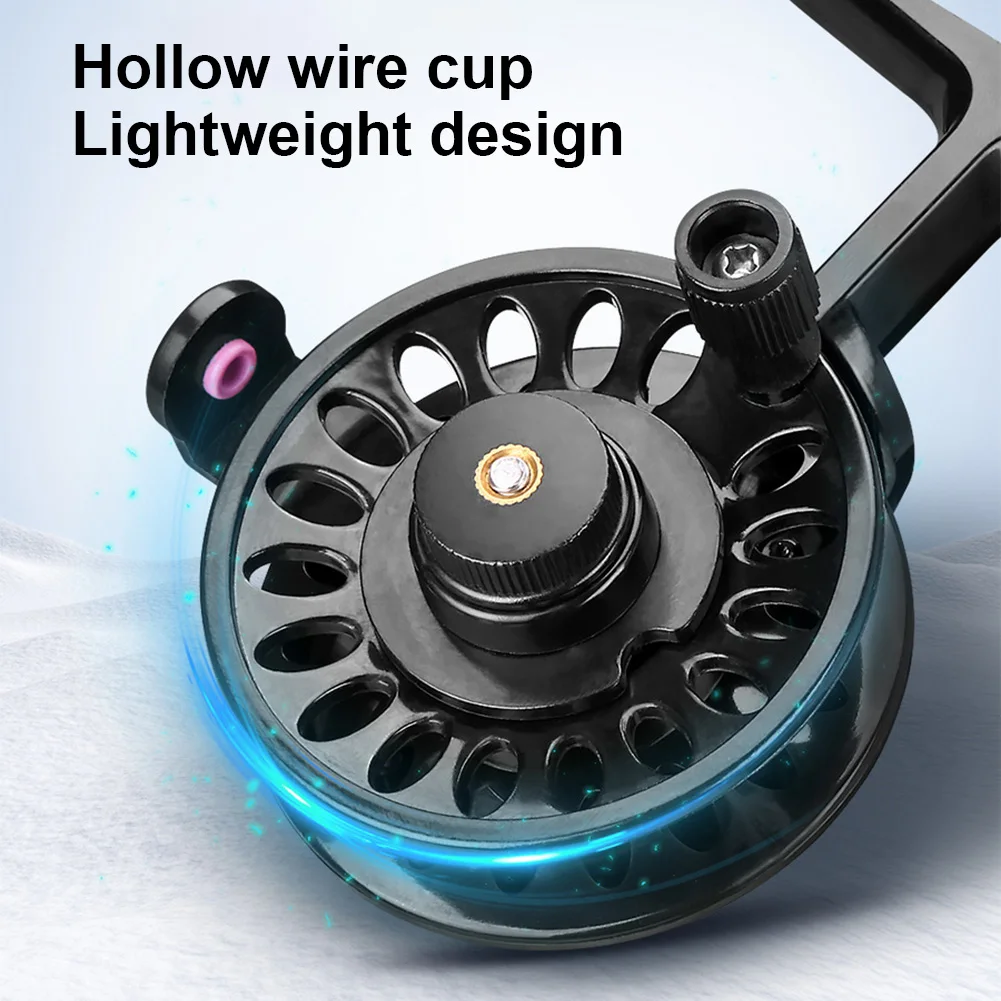 Carrete de pesca en hielo ABS, carrete de hielo en línea ligero, carrete de invierno, carrete de pesca con mosca para trucha, Lucio, accesorios de pesca