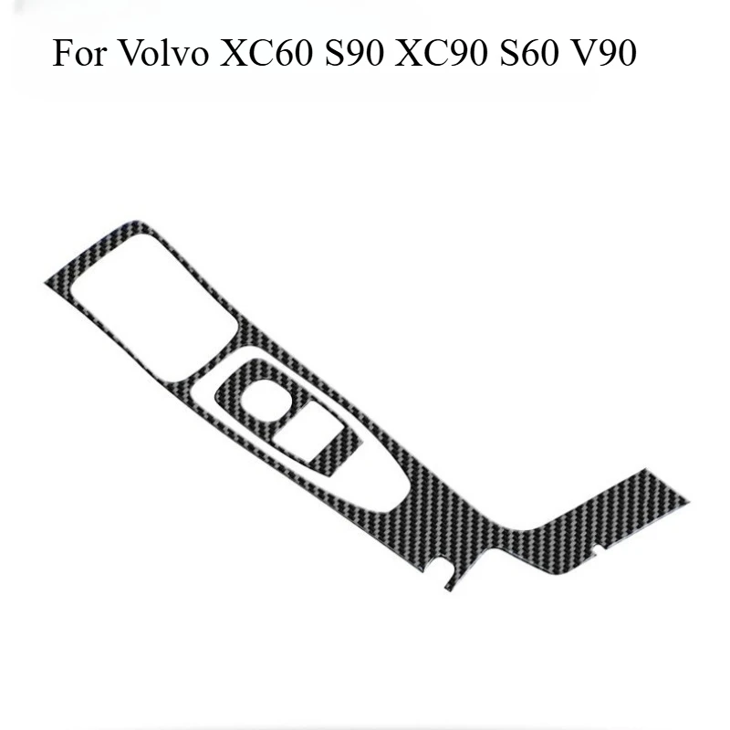 

For Volvo XC60 S90 XC90 S60 V90 Center Console Gear Shift Panel Cover, Carbon Fiber Interior Trim, Gearbox Frame Decal Sticker