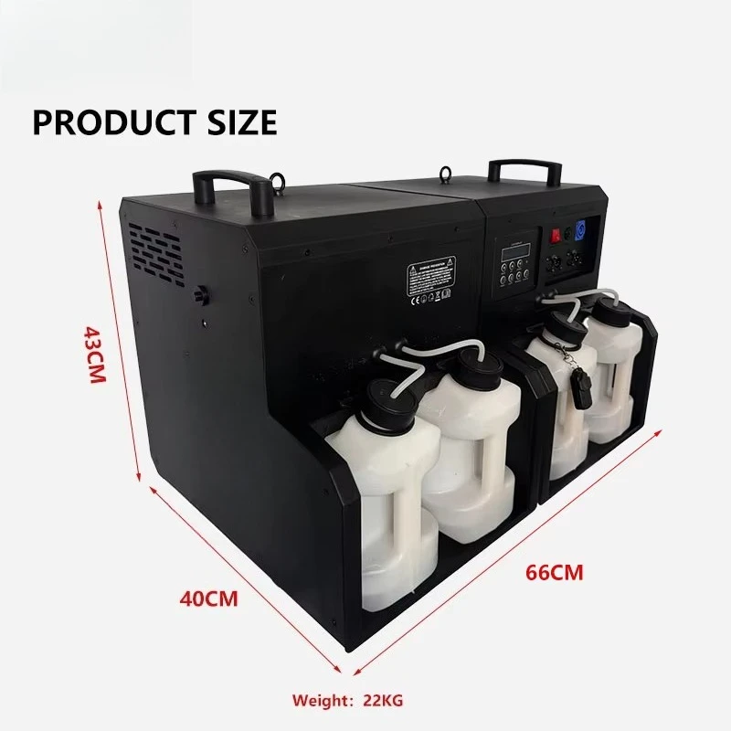 Stage Light RGBW 4-Wheel 3000W Automatic Bubble Machine Smoke Bubble Machine for Disco Event Party Club