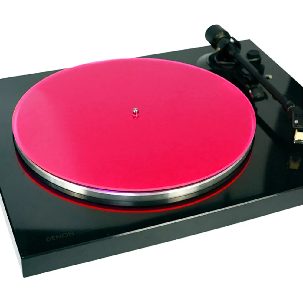 12 Inch Turntable Pad Acrylic Slip Mat For Audio Improvement Clear Listening Experience Tighter Sound 12 Inch Fit