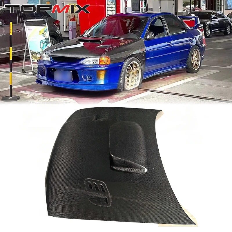 For Subaru  Impreza WRX STI GC8 High-Position Air Intake Carbon Fiber Hood