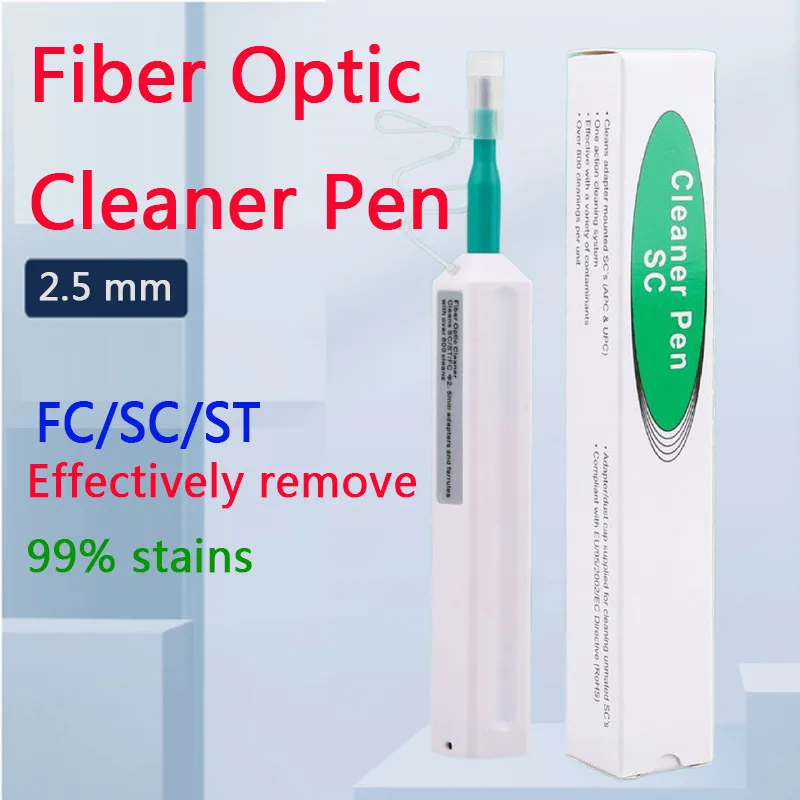 منظف بصريات بنقرة واحدة ، موصل عالمي ، قلم تنظيف الألياف ، من من من SC ، من من من من من SC ، ومن SC ، ومن SC ، ومن FC