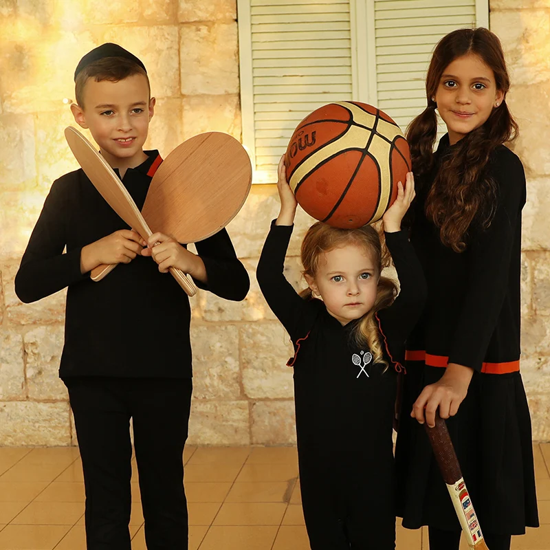 

Fall sport knit winter children clothes girl dress set boys shirt baby romper tennis embroidery black navy kids plaid colothes