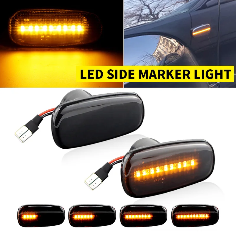 2Pcs OEM#8173043010 For Toyota Prius Kluger Wish Land Cruiser 200 Prado 120 RAV4 Altezza Lexus IS300 LED Side Marker Turn Lights