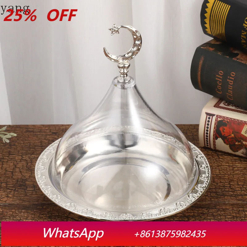 

CX solid color electroplating process women's wrought iron snack storage tray