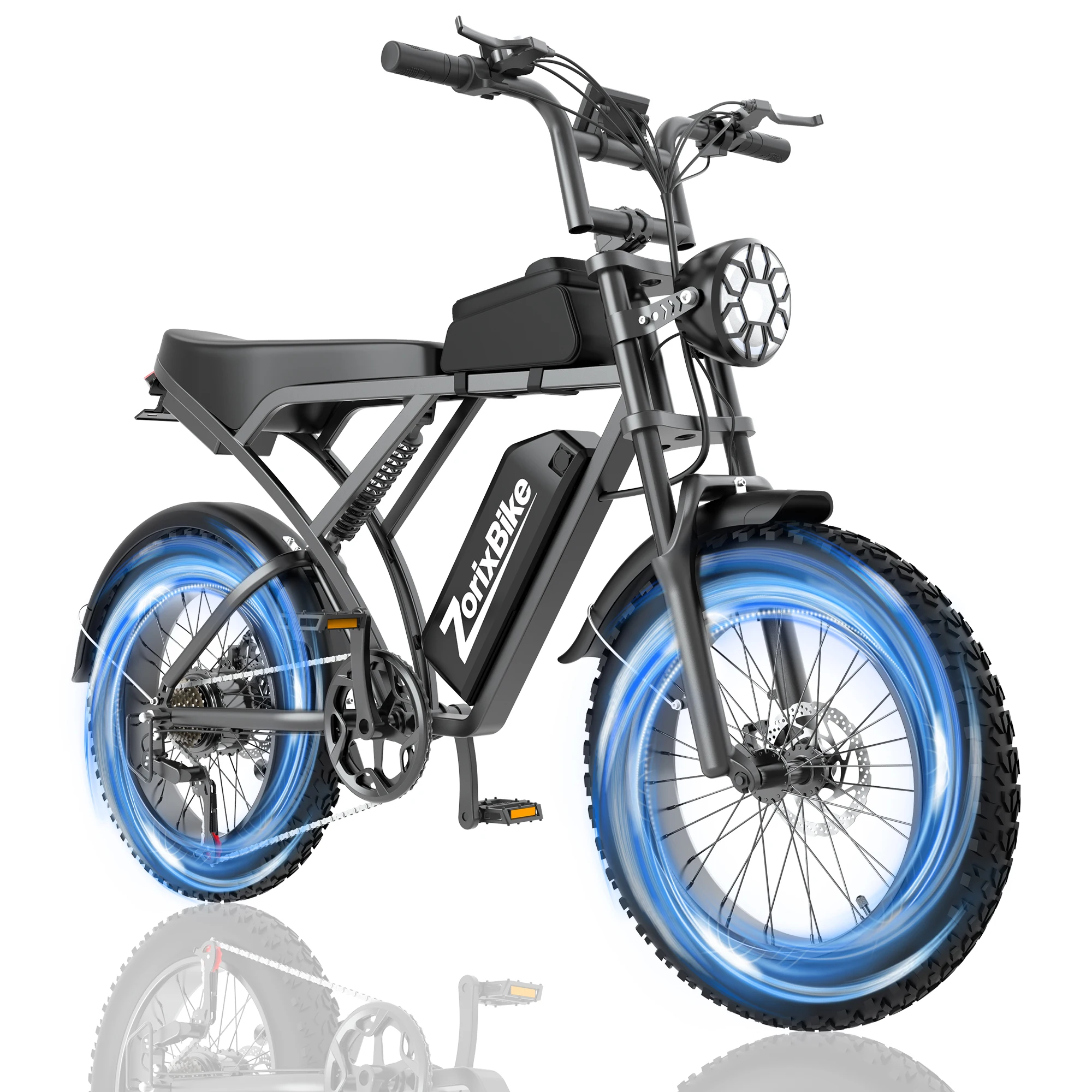 

Электровелосипед ZorixBike Z6 для взрослых, мотор 1500 Вт, литиевая батарея 48В20Ач, рама из высокопрочной стали, полноцветный LED-дисплей, 7-скоростная трансмиссия