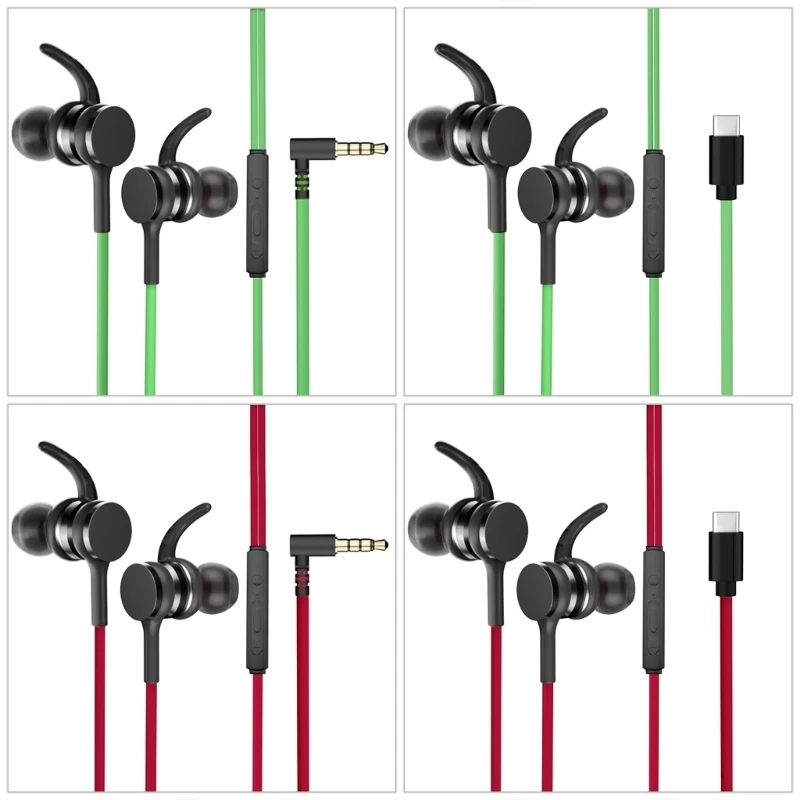 Corded Earbuds In Ear Headphones With Microphone with Surround Sound and Noise Isolation For Gaming Music Movie Calls