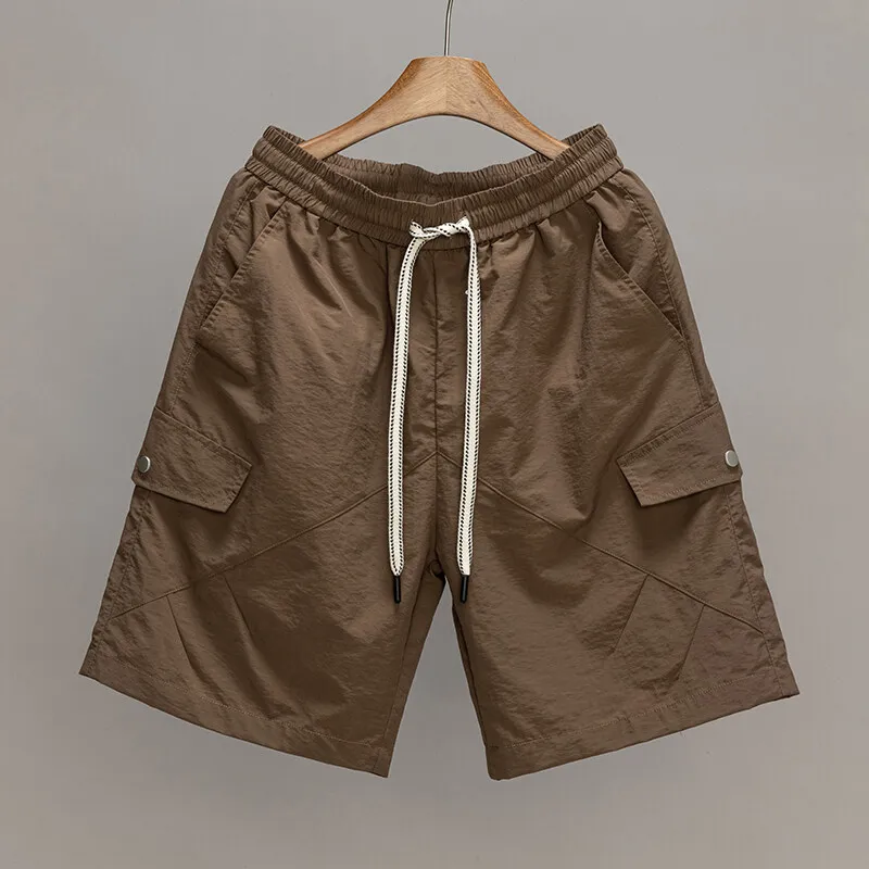ZG Summer work shorts men's three-dimensional multi-pocket shorts loose quick-drying beach pants