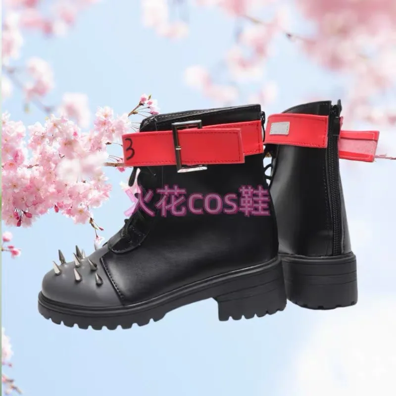 NIKKE-zapatos de Cosplay de la diosa de la victoria, botas negras hechas a medida en cualquier tamaño