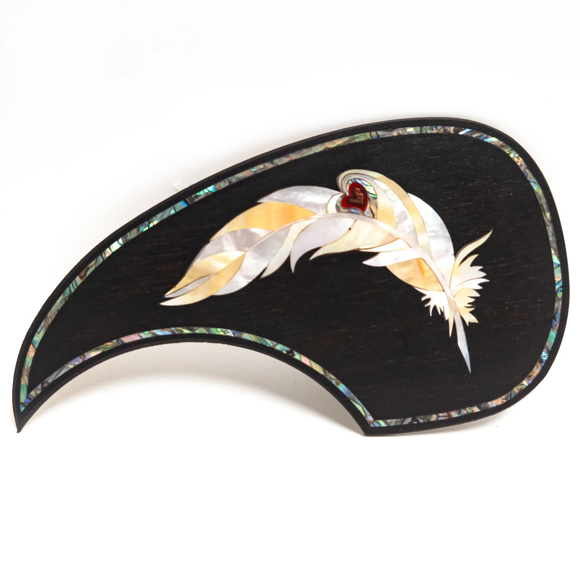 

Накладка для акустической гитары в стиле D45 — защитная пластина из палисандра с инкрустацией из морского ушка, самоклеящаяся для фолк-гитары 40-41 дюймов