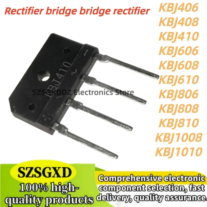 10Uds 100% new quality KBJ808 KBJ810 KBJ1008 KBJ1010 KBJ406 KBJ408 KBJ410 KBJ606 KBJ608 KBJ610 KBJ806 In Stock