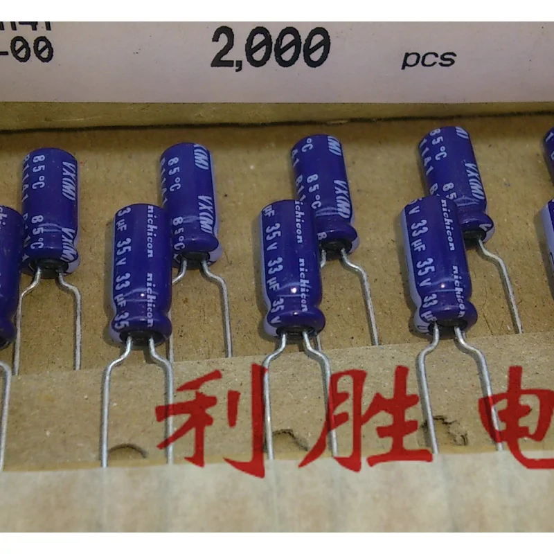 

20PCS Brand New Genuine NICHICON Aluminum Electrolytic Capacitor 35V 33UF 5X11 VX Audio