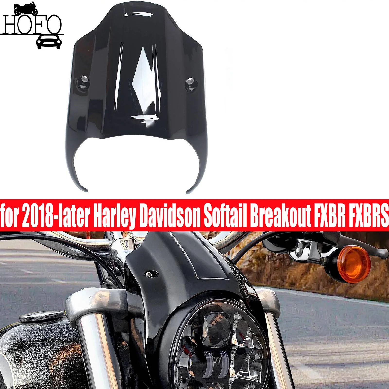 

Front Headlight Fairing Cover For Harley Softail Breakout FXBR FXBRS 2018-2023