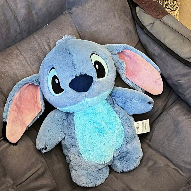 Disney Anime Hobby Stitch botella de agua caliente de felpa extragrande para mujer, calentador de manos de llenado de agua para el hogar, regalo para novia, Invierno