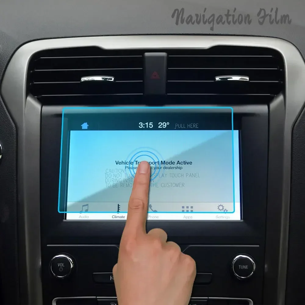 Para Ford Mondeo Fusion 2013 - 2019 película de navegación GPS película protectora de pantalla LCD pegatina accesorios interiores de vidrio templado