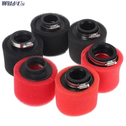 Black and Red Straight Neck Foam Air Filter 35mm 38mm 42mm 45mm 48mm Sponge Cleaner Moped Scooter Dirt Pit Bike Motorcycle