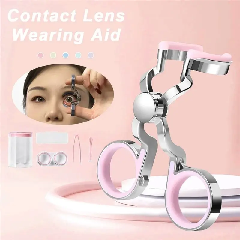 ABJO-Aiuto per l'uso Ingrandimento dei clip per gli occhi Strumenti di archiviazione Dispositivo assistito per il rimozione delle lenti a contatto Indossare