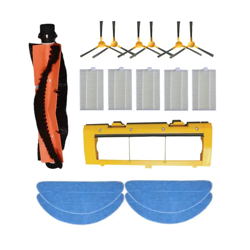 แปรงหลักแปรงด้านข้างแผ่นกรอง HEPA ผ้าถูพื้นสำหรับ U100UV โอกามิ/U90UV/หุ่นยนต์ดูดฝุ่น U80UV อุปกรณ์อะไหล่