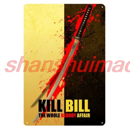 Kill Bill Uma Thurman Quentin Tarantino Movie Metal Poster Tin Sign 20x30cm sign