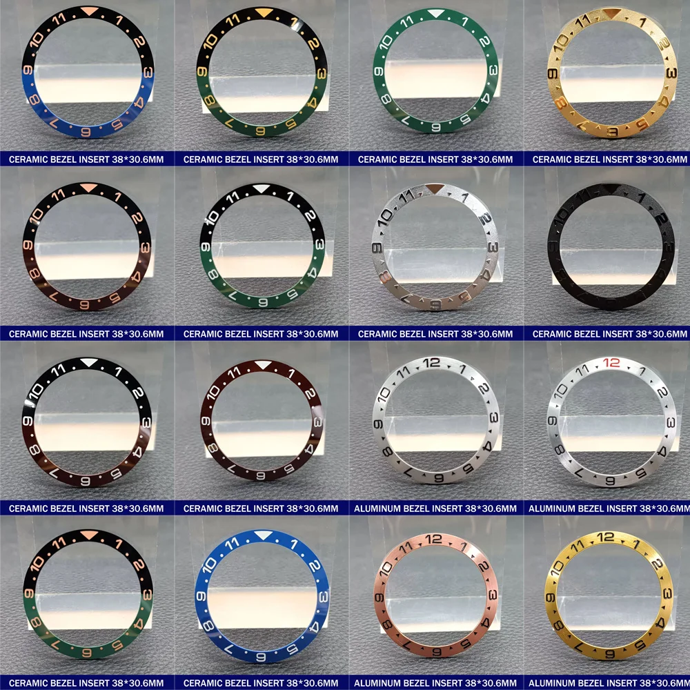 ตัวเรือนนาฬิกาเซรามิก38มม. คุณภาพสูงวงแหวนสอดทรงพอดีกับความลาดชัน40มม. อุปกรณ์เสริมสำหรับนาฬิกาข้อมือสำหรับผู้ชายดำน้ำ NH34 NH35