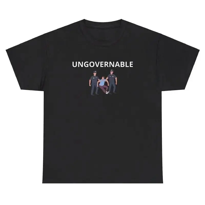 Ungovernable T Shirt Funny Unhinged Gen Z Oddly Specific Humor Gift Tee