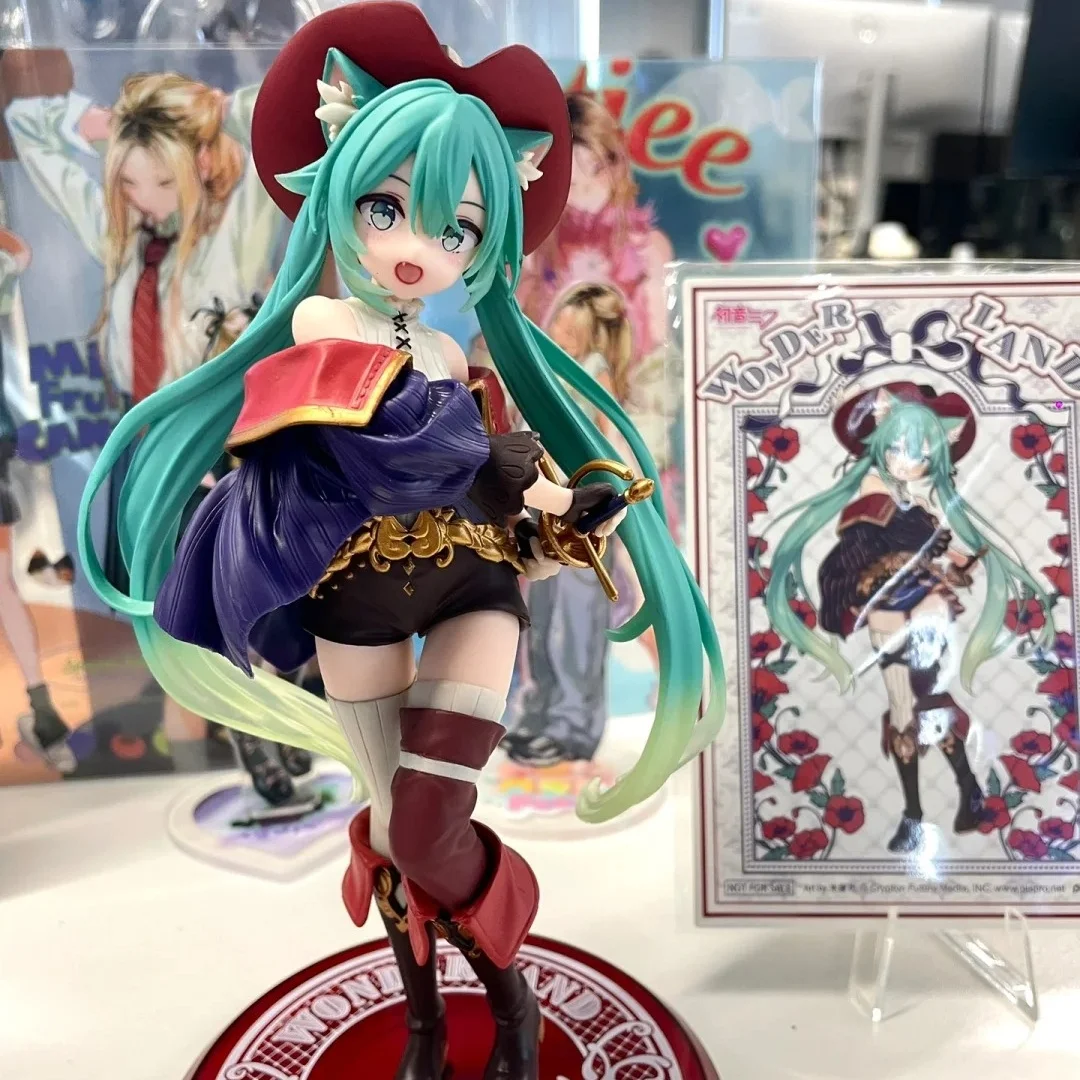 Genuine Spot Taito Fairy Tale Wonderland Hatsune Miku Piapro Miku Puss In Boots Jingpin Hand Puppet Model Ornaments Gifts