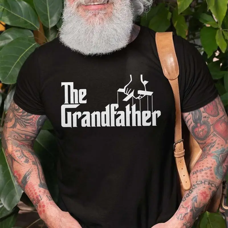 

Мужская рубашка для дедушки Рубашка ко Дню отца Футболка для дедушки и папы