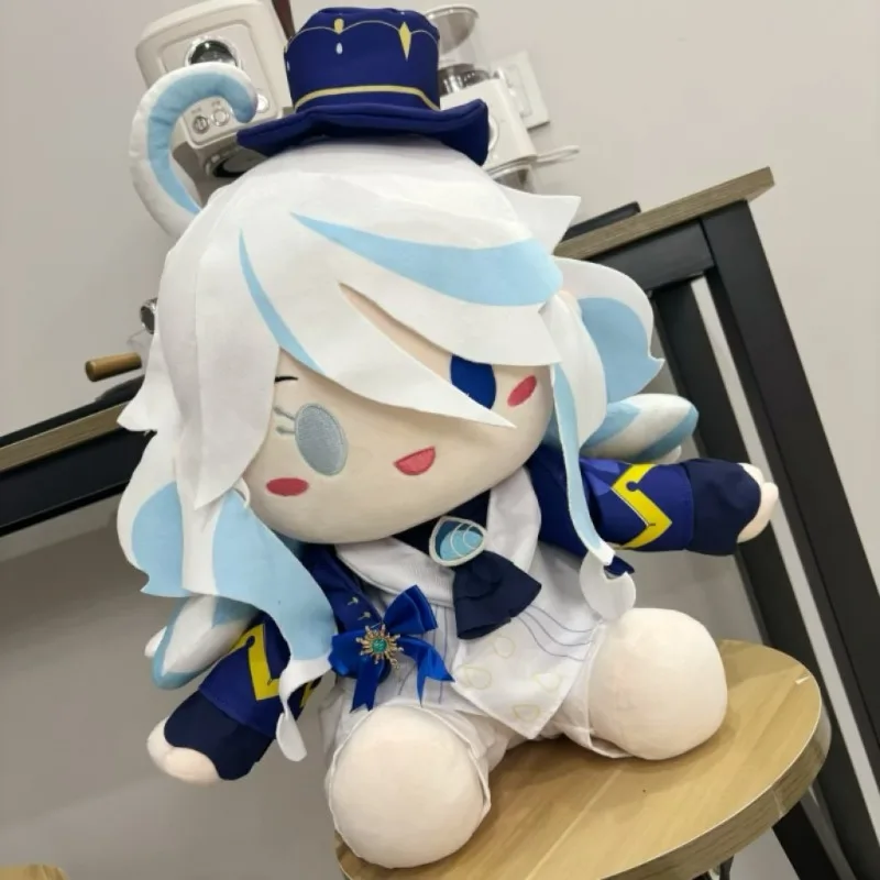 Muñeca de algodón Furina Original de 40cm, pose sentada con trajes cambiables, figura coleccionable inspirada en Genshin Impact Water God