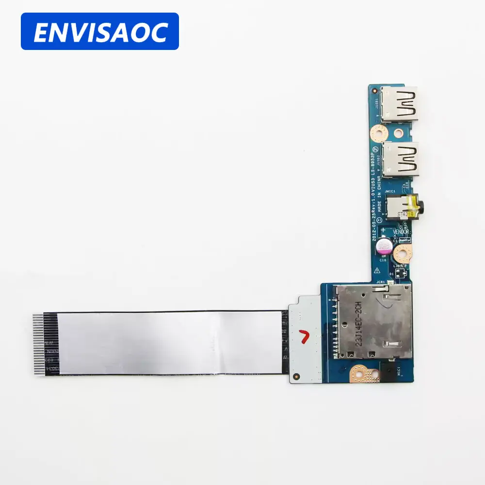 Used For Lenovo IdeaPad S300 S400 S405 S415 S410 Laptop USB Card Reader Audio Headphone Jack Port Board VIUS3 LS-8953P