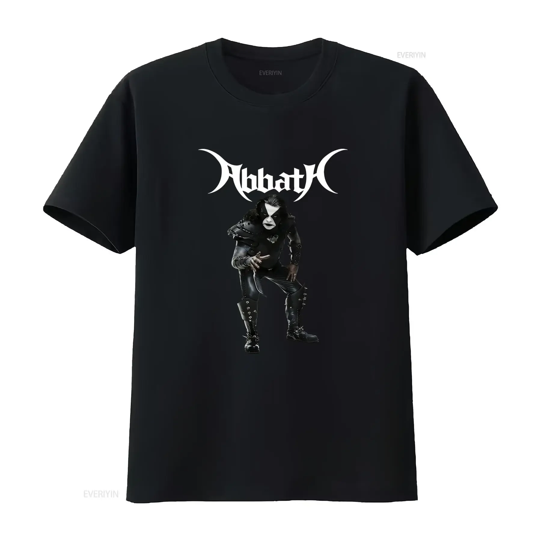 T shirt Abbath en coton pour homme vintage Washed Stylish Slightly Casual Top For Everyday Wear fashion Soft Unisex Breathable