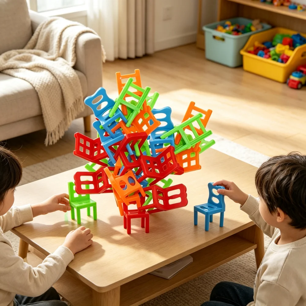 24pcs Stack Chair Balance Challenge | Perfect Birthday Party Game Gift