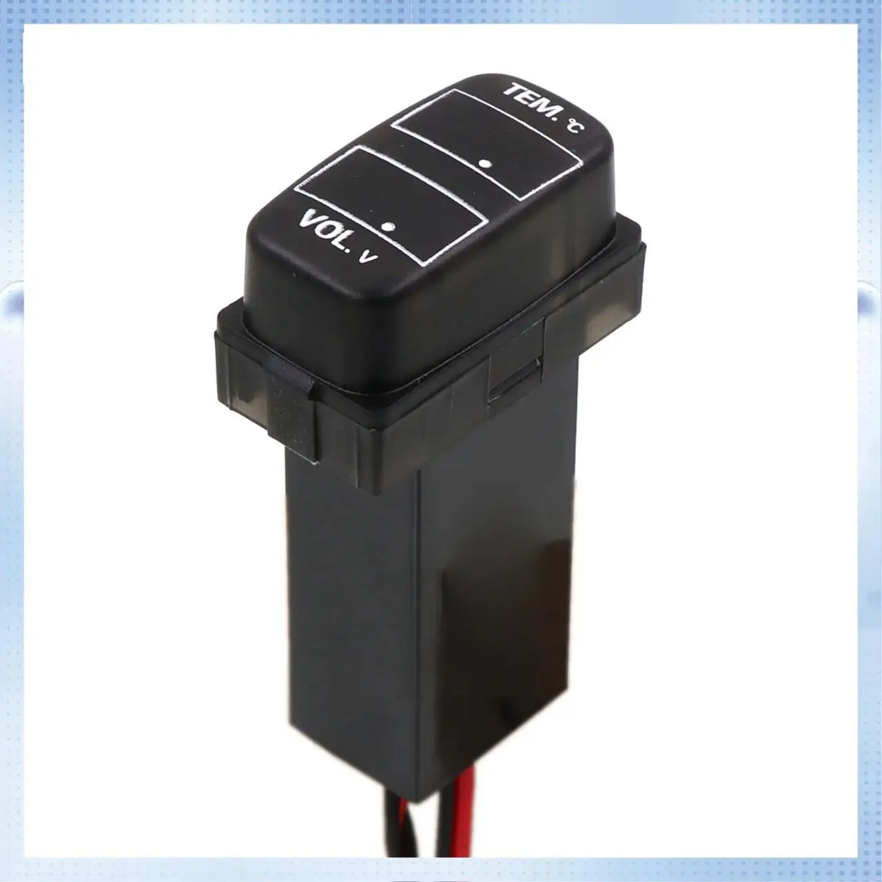 

A70R-Car Digital Voltmeter Temperature Gauge 2 In 1 Voltage Temp LED Display Meter For Mitsubishi