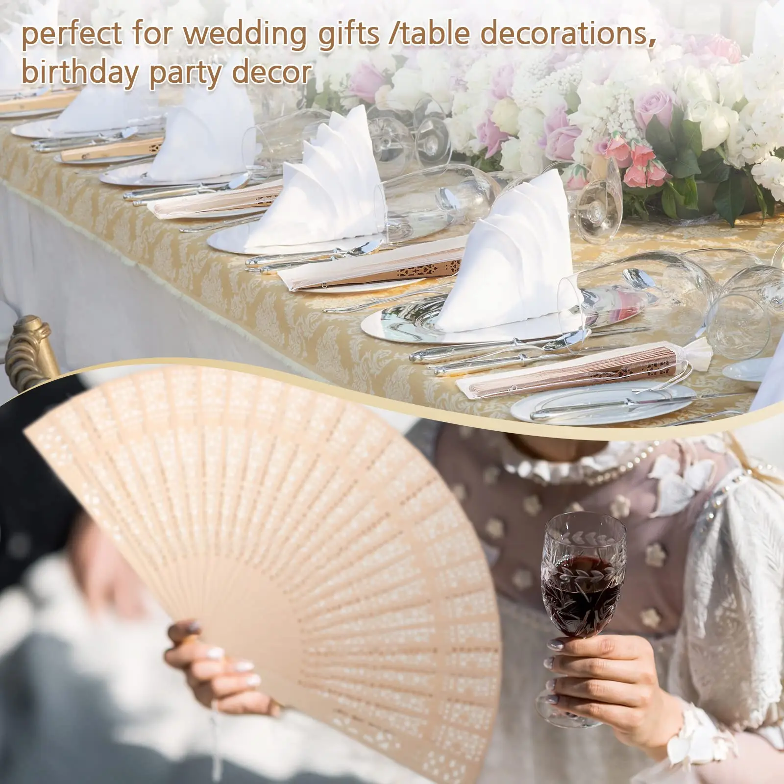 30/50/100Pcs Wedding Hand Fans Custom Name Wedding Gift for Guests Folding Hand Fan Wooden Hand Fans Sandalwood Fan