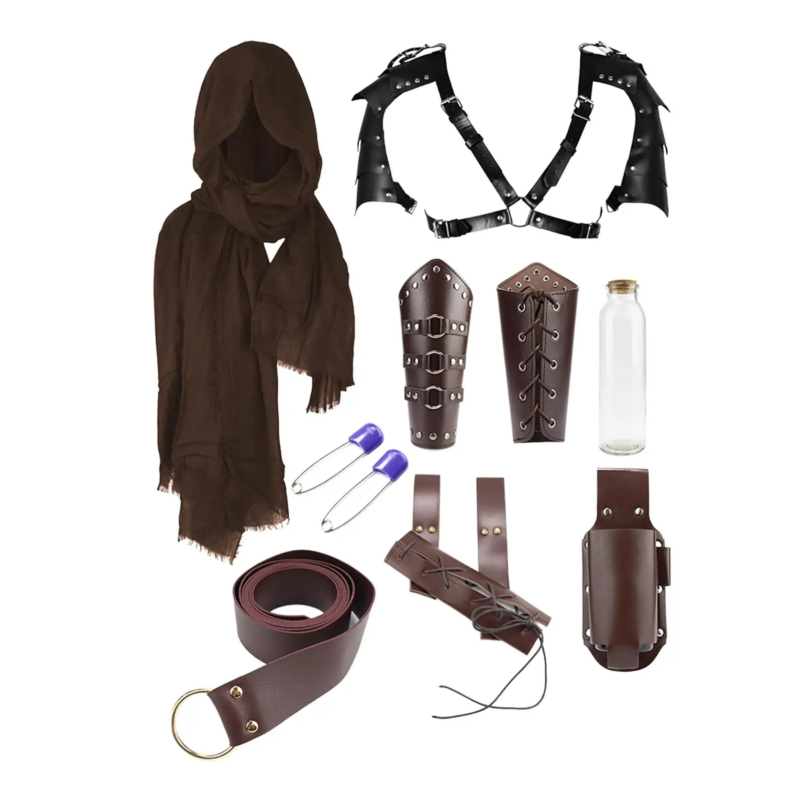 Mittelalter licher Ritters chal mittelalter licher Ritter pu Ledergürtel für Halloween-Festival