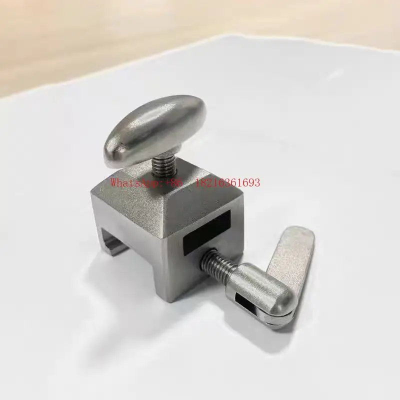 Universal surgical table accessory fixator, stapes leg brace specific fixator