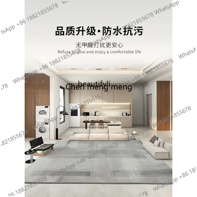 F132  Italian carpet living room premium gray light luxury sofa coffee table waterproof blanket bedroom bedside blanket X