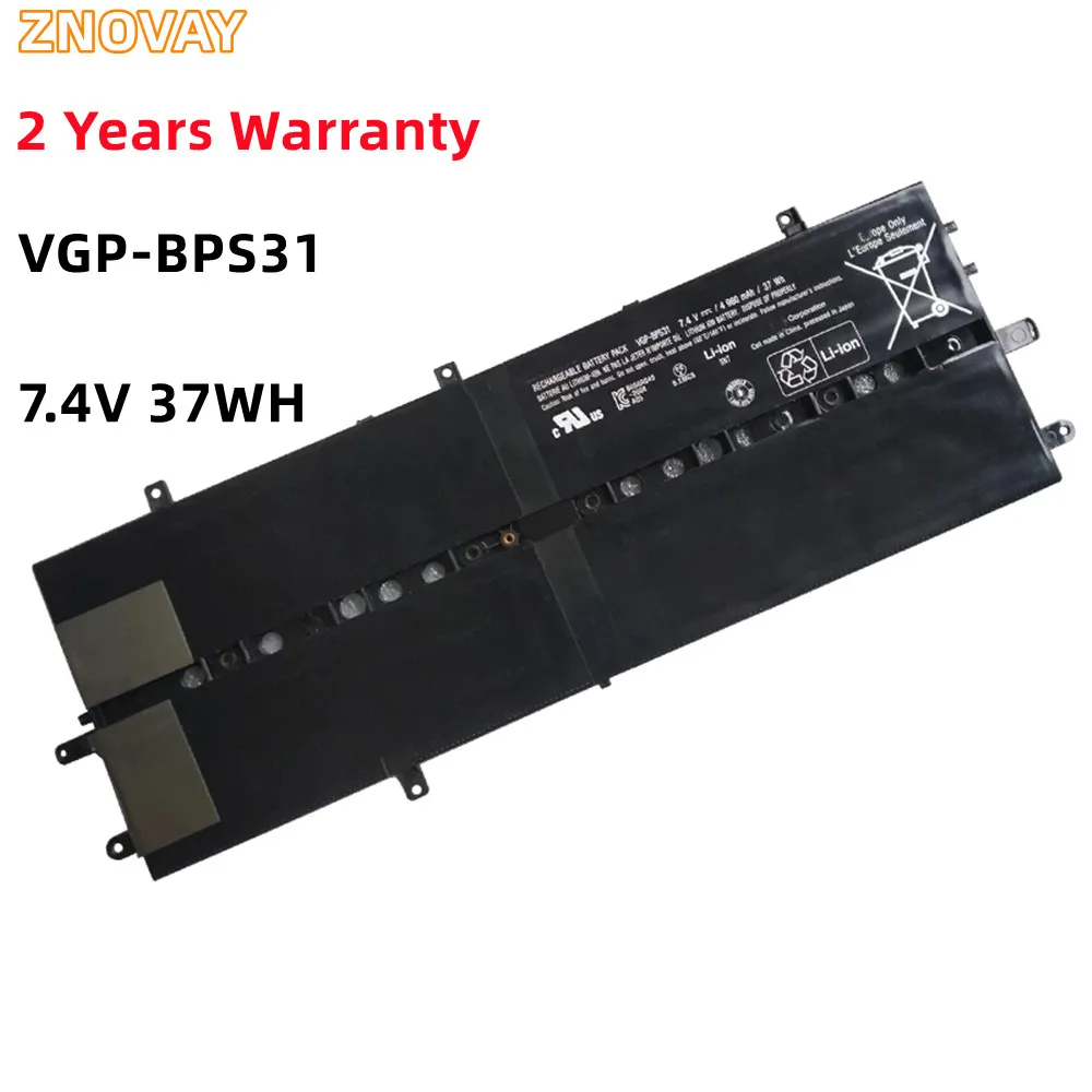 ZNOVAY VGP-BPS31 BPSC31 7.4V 37WH Laptop Battery For Sony VAIO SVD11 Duo11 SVD112A1ST SVD11215CDB SVD11215CKB SVD1121S2C 21Z9R