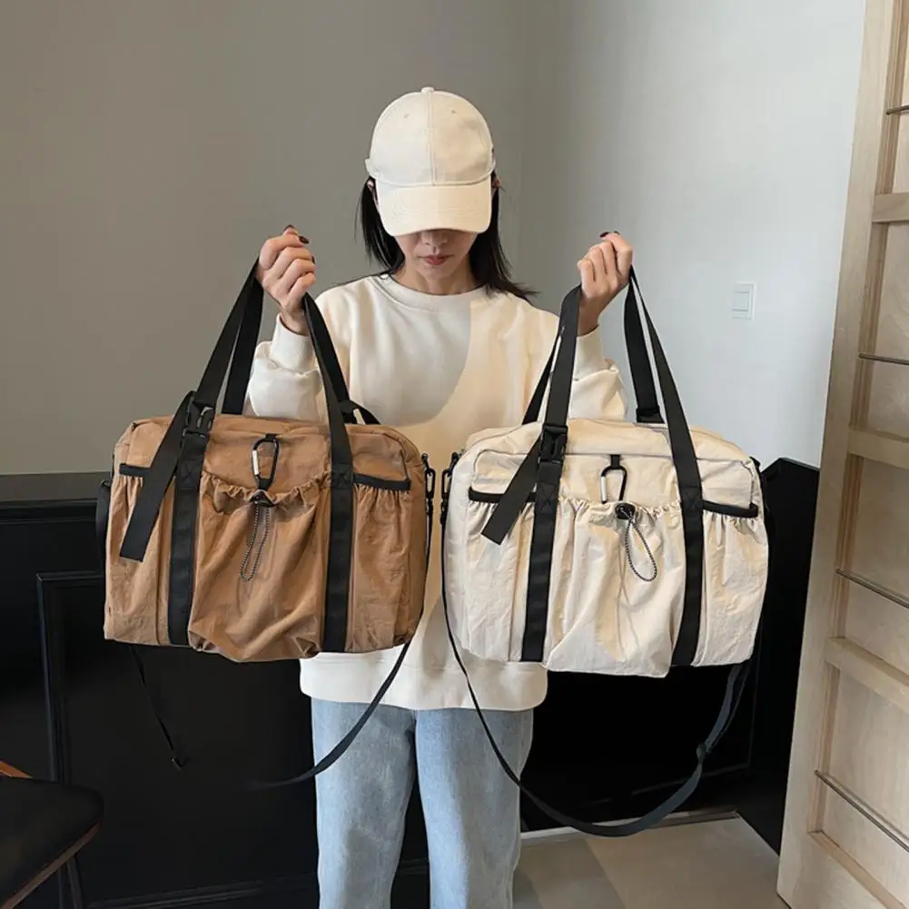 Travel Duffel Bag with Shoe Compartment Travel Duffel Bag with Wet Clothes Compartment Lightweight Gym Bag for Men Women