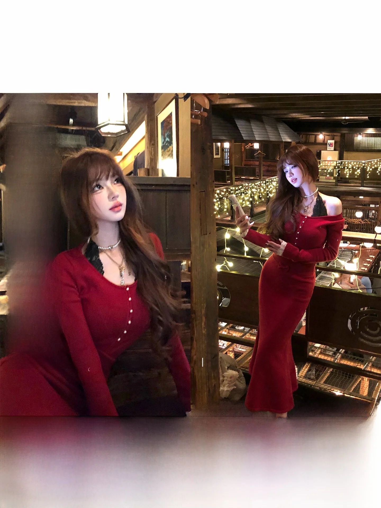 

Soft Cozy Anne Girl's Knitted Set High Waist Long Dr Slimming Top Winter Faion Women's Knitted Sweater Knot De...