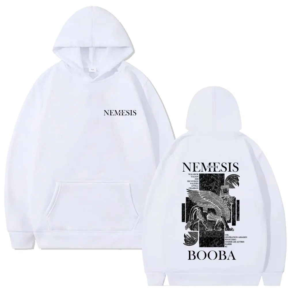Sudadera con capucha gráfica del rapero Nero Nemesis Album para hombres y mujeres, moda Hip Hop, música Pop, chándal con capucha, sudaderas con capucha de lana Vintage informales para hombre