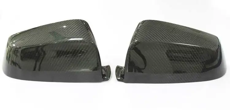 Exterior espelho retrovisor capa de fibra carbono tampa lateral do carro inverso caso escudo adicionar para bmw e60 lci e63 e64 f06 f12 f13 f01 f02