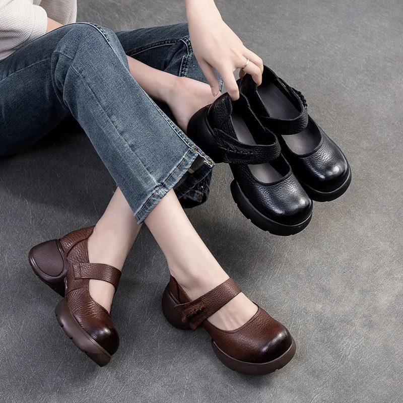 gktinoo-retro-thick-soled-comfortable-pumps-2025-autumn-new-genuine-leather-round-toe-hook-loop-women's-shoes