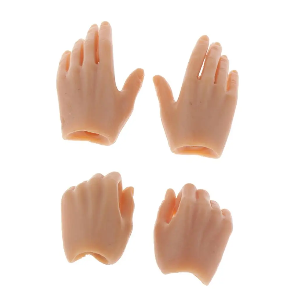 2Pairs 1:6 Natural Skin Hands Model Set for 12'' CG CY Girl Figures