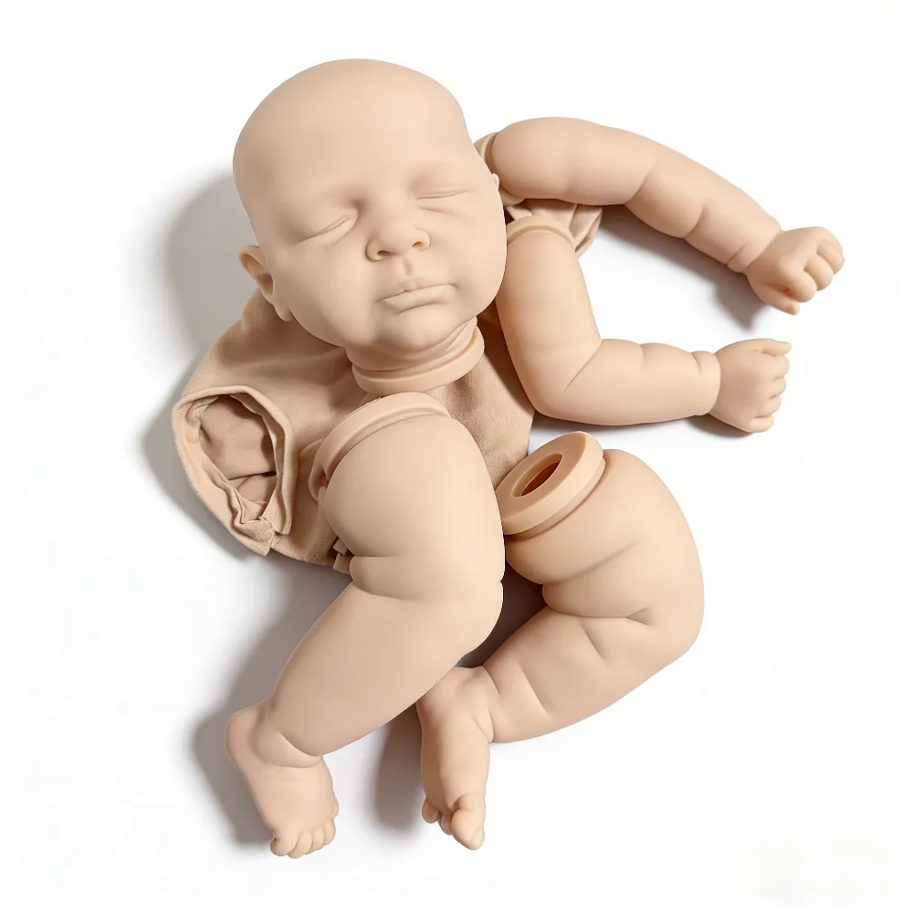 

21inch Reborn Kit Elliot Sleeping Baby Doll Parts with Cloth Body Fresh Color Handmade Blank Doll Parts