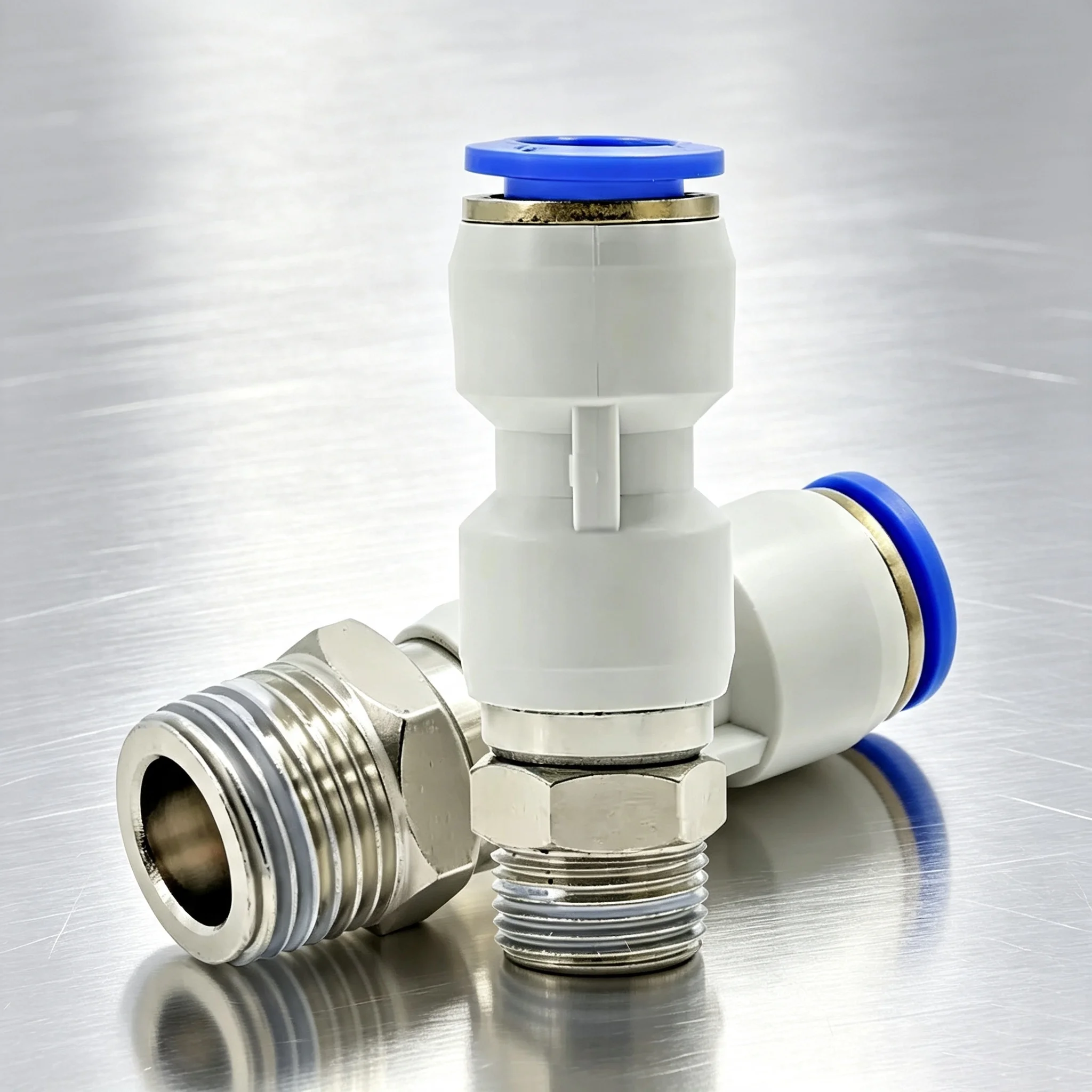 Pneumatic‑operated high‑speed rotary joint, NRC4‑M5 threaded straight‑through 360‑degree universal air pipe fitting NRL8‑02