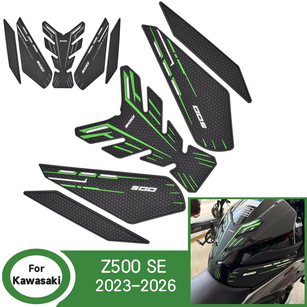 

Z500 Anti Slip Fuel Tank Stickers Gas Cap Oil Protect Pad For Kawasaki Z 500 SE 2023 2024 2025 2026 Motorcycle Accessories