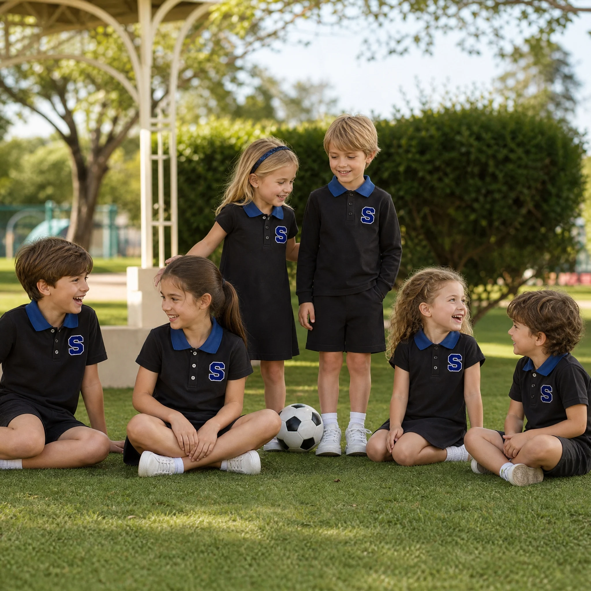 Polo Shirt Pique - 2026 KIVIDORIS 子供用 男の子 女の子 ペアコーデ