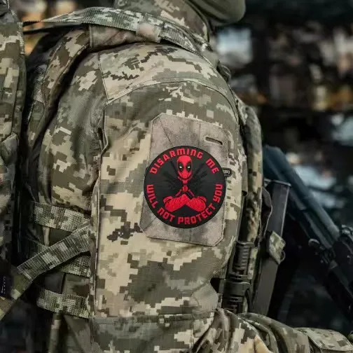 New Logo Death Attendant Badge Hero Embroidered Badge Clothing Hook and Loop Patch Diy Hat Backpack Armband - view 4