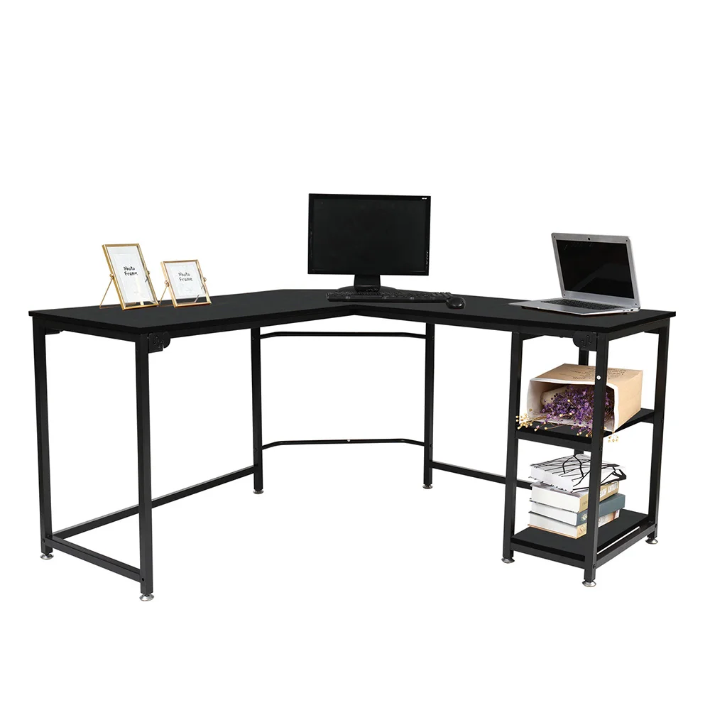 L-Shaped Durable Stalinite Splicing Computer Desk N001  Computer Table Office Desk Study Desk   for Home Office Living Room