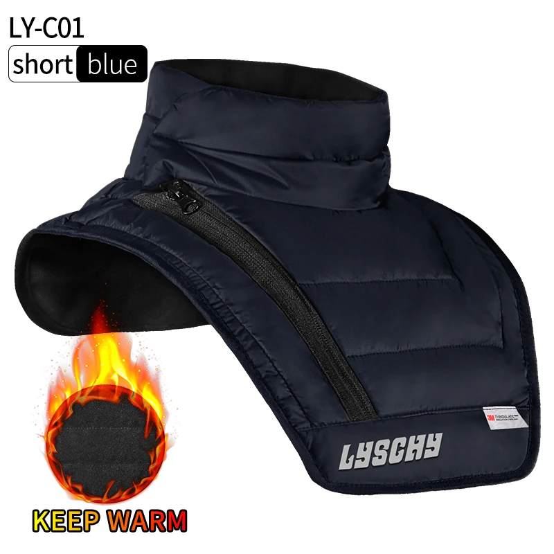 LYSCHY LY-C01 Winter Necktie Motorcycle Ski Neck Scarf Balaclava Men Moto Motocross Warm Scarf Neck Guard Front Protection